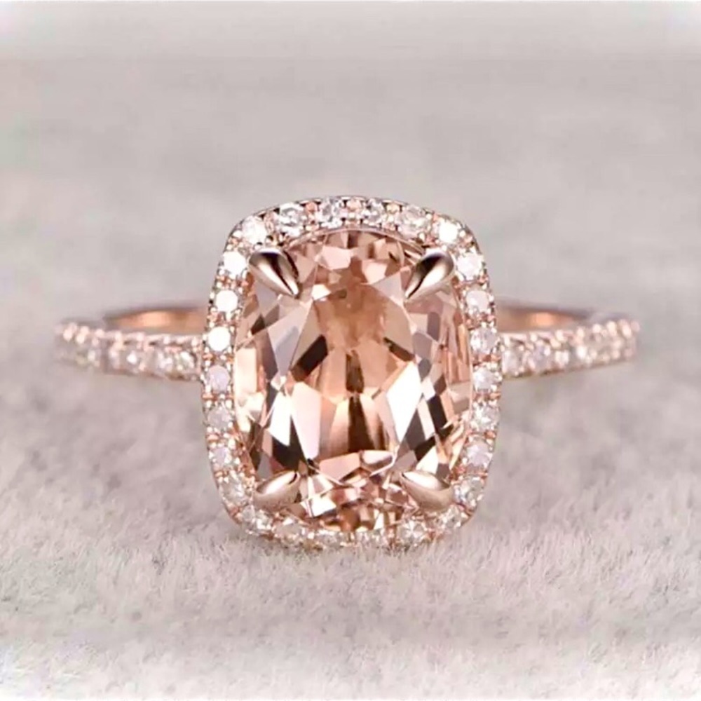 “Annabelle” Diamond Rose Gold Statement Gift Ring